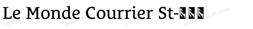 Le Monde Courrier St字体转换